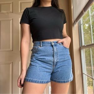 RALPH LAUREN HIGH WAISTED DENIM SHORTS